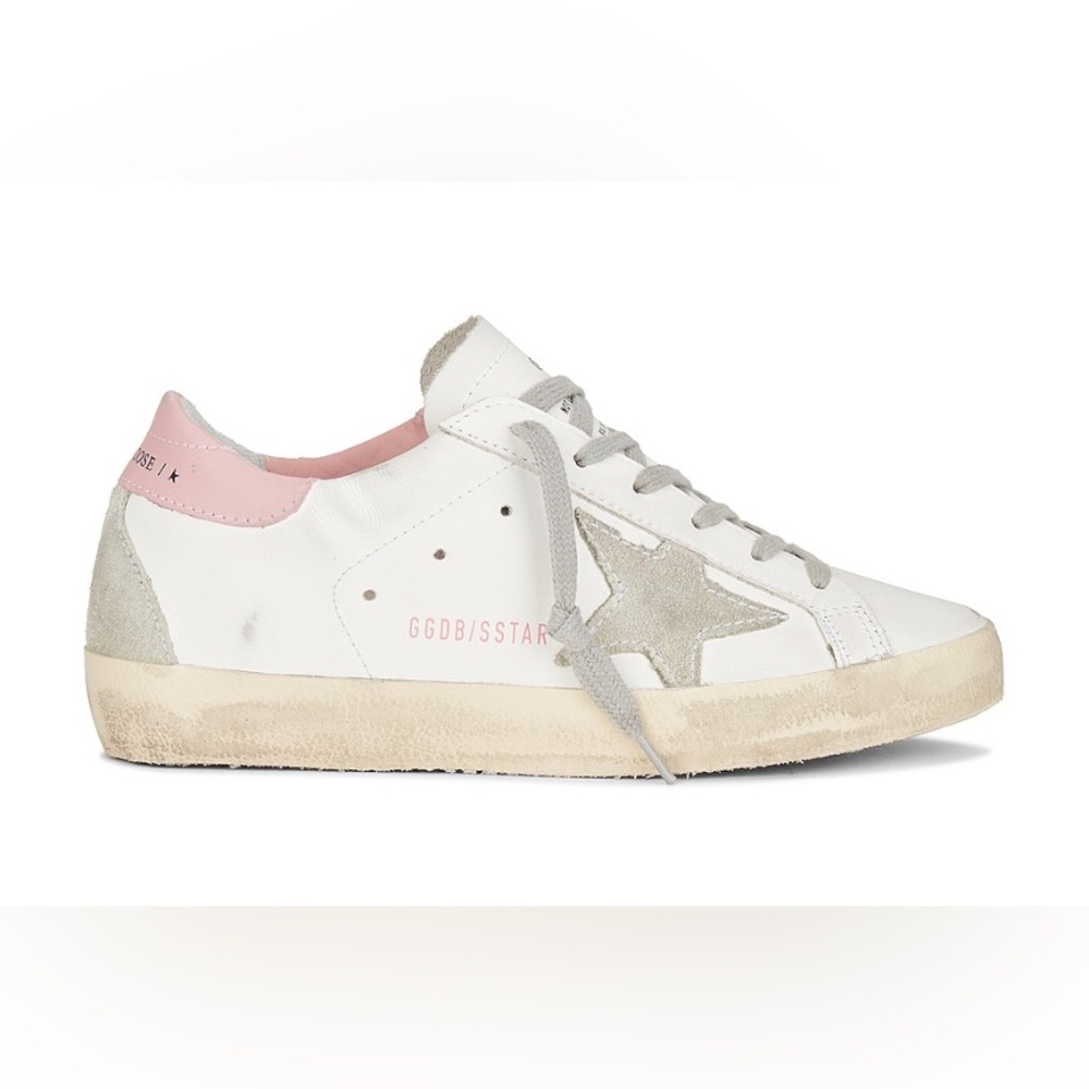 Golden Goose Superstar sneaker White, Light Pink, Ice NIB Auth